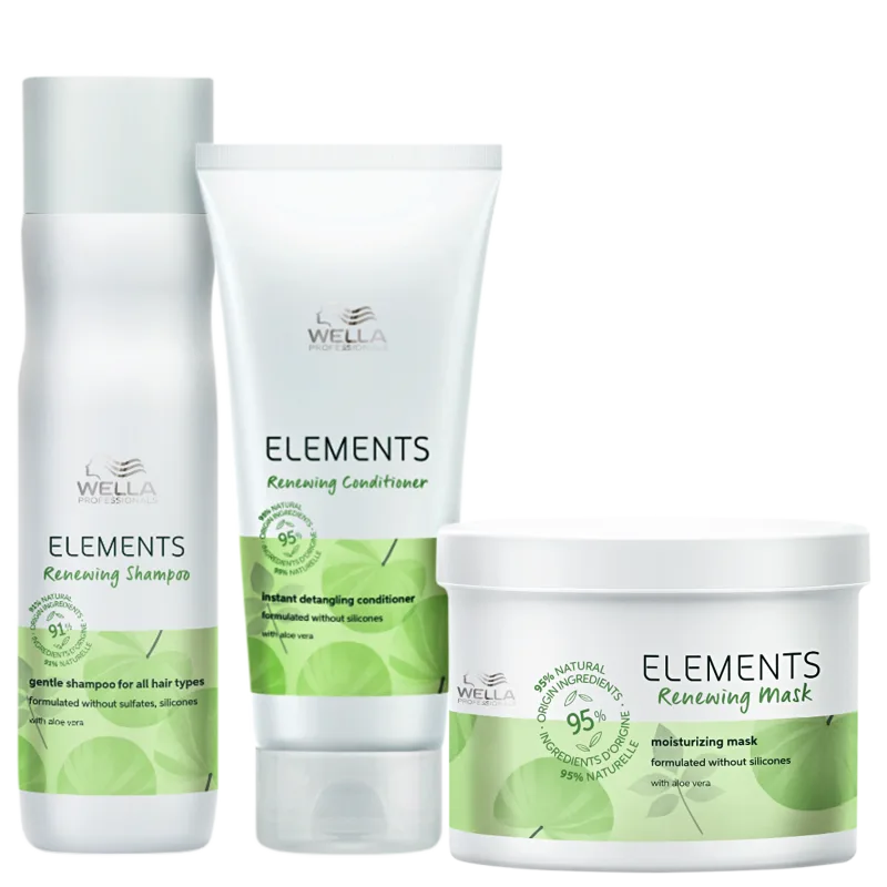 Kit Wella Professionals Elements Renewing Trio (3 Produtos)