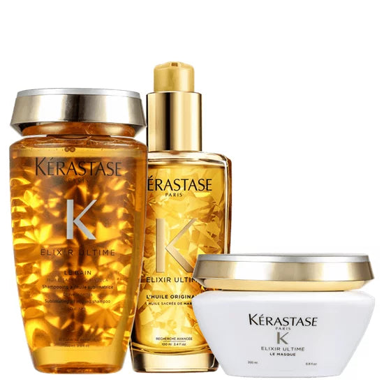 Kit Kérastase Shampoo + Máscara + Oléo