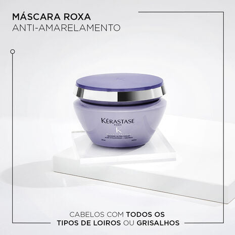 Máscara Desamareladora Kérastase Blond Absolu Ultra-Violet 200ml