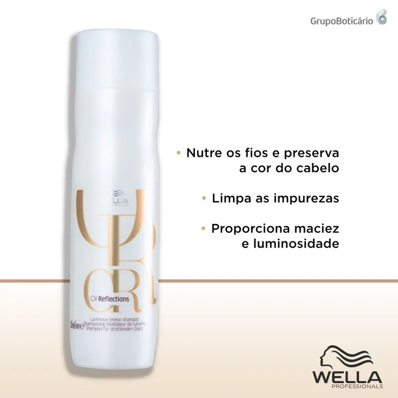 Kit Wella Professionals Oil Reflections Tratamento (3 Produtos)