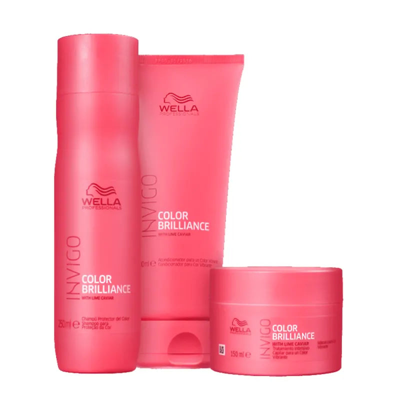 Kit Wella Professionals Invigo Color Brilliance Trio (3 Produtos)