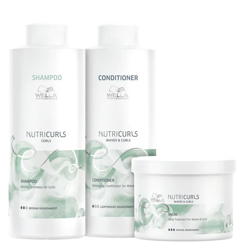 Kit Wella Professionals Nutricurls Salon Trio (3 Produtos)